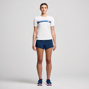 Women's Stopwatch Short Sleeve | White/Graphic